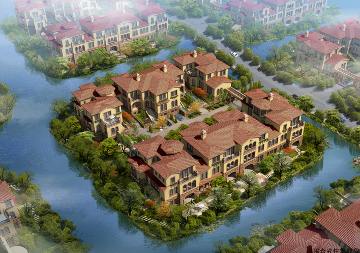 “翡翠系”—围合别墅