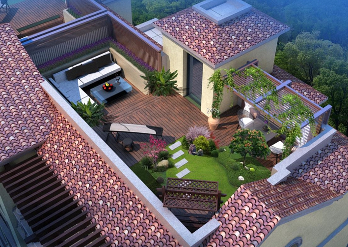 “公园系”—叠拼别墅